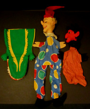 Handspielpuppen  KERSA mit Stoffkopf  60er Jahre, Kasperle Teufel Krokodil