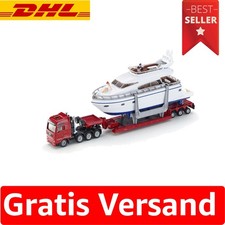 Multicolor Schwertransport mit Yacht 1:87 - Spielzeug von Siku, Robuste Qualität