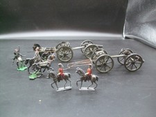 Konvolut  Zinnfiguren, Kanonengespanne, Husaren, Krieger, meist für Bastler