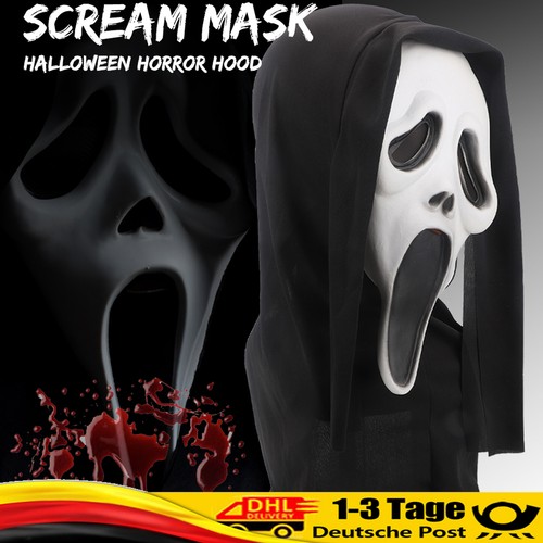 Halloween ghostface maske - halloween,