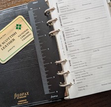 FILOFAX w/ INSERTS Personal
