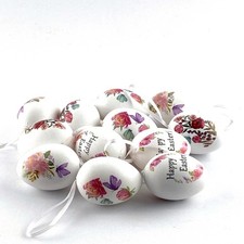12 Ostereier 6 cm Kunststoff