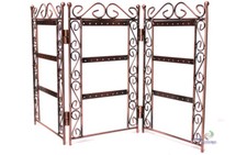 Paravent Ohrringständer Tisch-Vitrine Ohrsteckerdisplay Metall