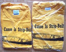 Kanu, trad. Holzboot - T-Shirt mit Aufdruck, gelb, Kindergrößen 128 u. 140 , NEU