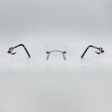 MINIMA Brille Damen Herren eckig schwarz randlos  M 5 56 NEU