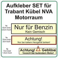 Aufkleber Set für Trabant