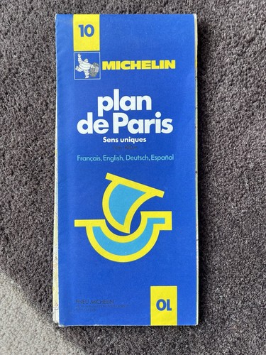 Map paris vintage - paris, 1981