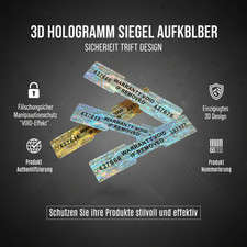 3D Hologramm Siegel Aufkleber