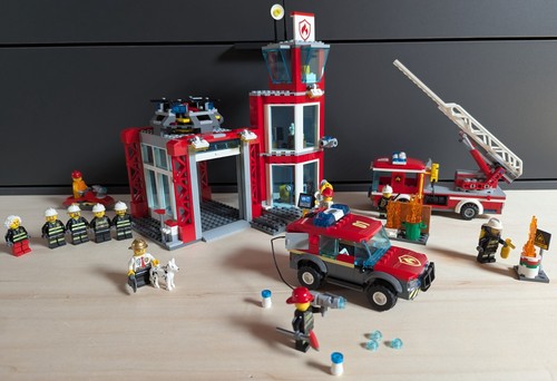 Lego city feuerwehr - city, feuerwehr-station