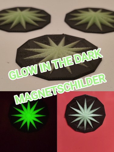 Glow stern kühlschrankmagnet - glow,