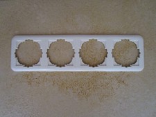 Gira 848 Abdeckung 4-fach cremeweiß "altes Programm"