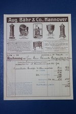 1915 Rechnung Aug. Bähr & Co