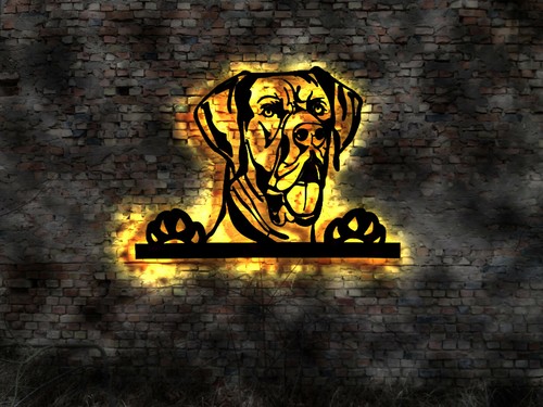 Deutsche dogge led deko - led, no