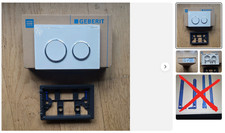 Geberit Betätigungsplatte Omega 20 Round 115085KJ1 weiß/chrom, für Omega