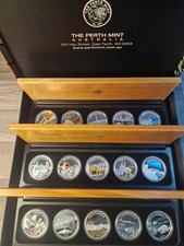 3 x 5-er Set= 15 oz Silber