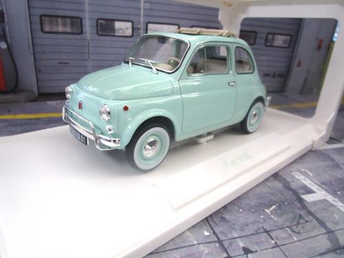 Fiat 500 pastell blau grün - pastell,