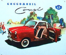Retro Reklame Blechschild Oldtimer PKW Goggo Coupè Goggomobil  40x33cm
