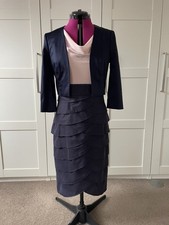 Cocktailkleid Blau/rosé in