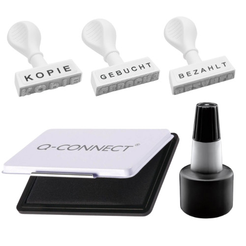 Textstempel set tlg bezahlt - textstempel,