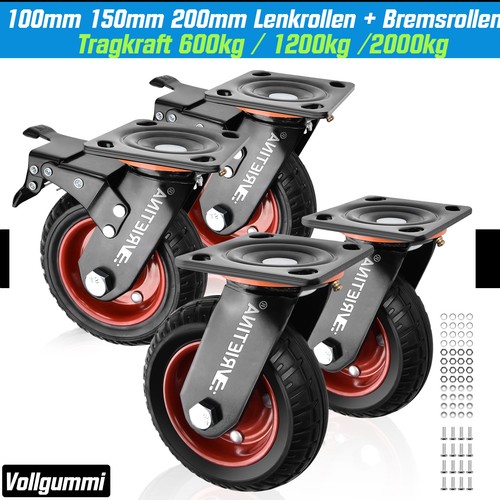 4er schwerlastrollen 360 - schwerlastrollen, 360°