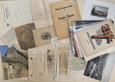 großes Konvolut Dokumente Briefe Urkunden Papier ab ca. 1860 Grafik Kunst 