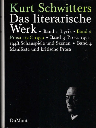 Schwitters kurt das - schwitters,, kurt: