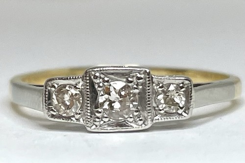 Antiker art deco 18ct - 18ct, gold