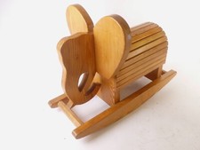 Vintage 70er Jahre Kinder Schaukelelefant Massiv Holz Kiefer Kein Schaukelpferd