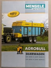 Mengele Agrobull Silierwagen Silagewagen Ladewagen Prospekt Traktor Schlepper