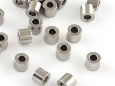 Edelstahl 50-200 Perlen Ø 3x2mm Rondell Säule Spacer basteln auffädeln #S715