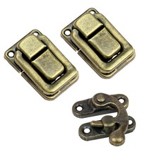 HMF Kistenverschluss aus Metall Kofferverschluss Vintage Deko Möbelbeschlag