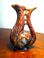 Keramik Majolika Vase Krug Karlovy Vary  Karlsbad Böhmen Jugendstil Art Deco