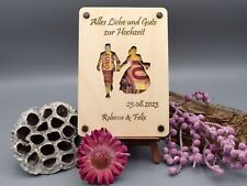 Handgemachte Holzkarte