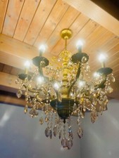 Gross – bronze antik gold Kronleuchter  Bronze Swarovski  Kristall 