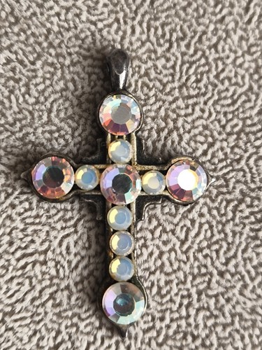 Vintage kreuz anhänger kette - vintage,
