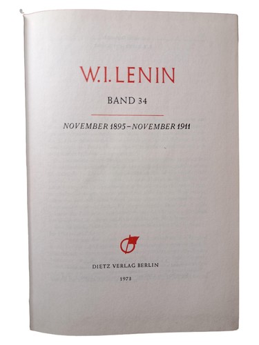 Lenin werke band 34 - band,