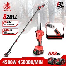 8'' Akku Kettensäge 2IN1 Teleskop Astkettensäge Elektro Astsäge Hochentaster DE