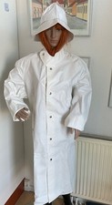 Weiss Vinyl Regenmantel