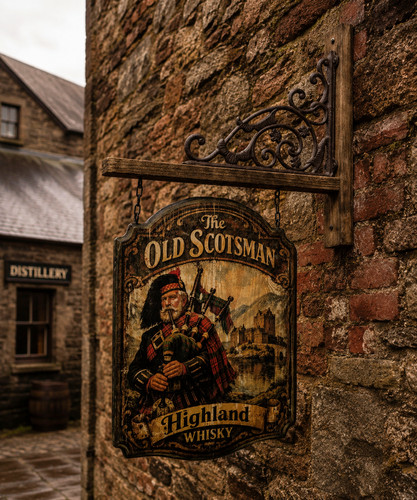 Pub hängeschild old scotsman - pub,