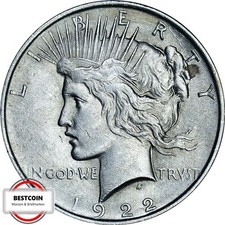 USA KM 150 One Peace Dollar von 1922 in VZ-STG  2334