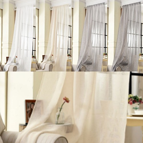 Woltu transparent vorhang - transparent,