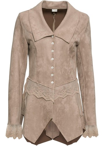 Wildlederimitat jacke mit - wildlederimitat-jacke,
