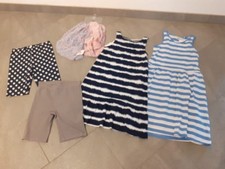 6-teil.Mädchen Paket, Gr. 134/140, Kleider, Hosen, Schals, Neu mit Etikett 