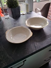 2 x KPM royal Ivory - Schüssel- Goldrand - klein und groß
