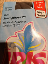 Feinstrumpfhose Marke: Iris, Größe: V- 50-52, 20 den, Farbe: Sinfonie (grau),...