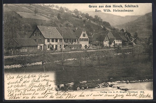 Ansichtskarte schiltach das - schiltach,,