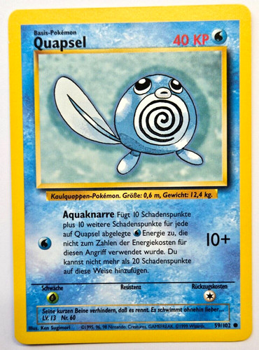 Pokemon karte quapsel 59 102 - pokemon, |