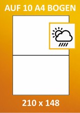 20 FOLIEN ETIKETTEN 210 x 148