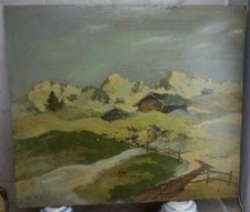 interessantes Ölbild Gemälde Landschaft