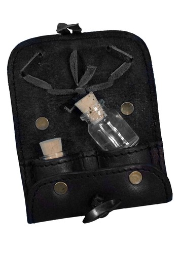 Tranktasche aus leder mit - aus,